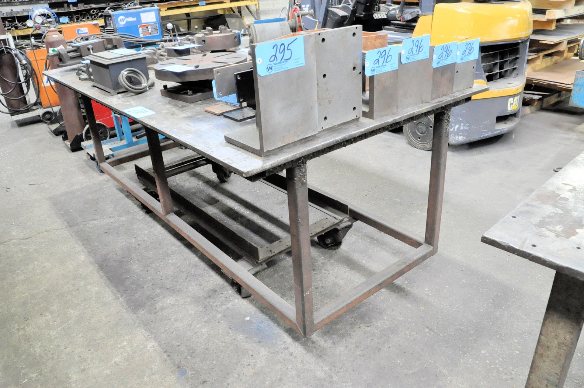 48" x 96" x 1/2" Steel Layout Table, (Contents Not Included), (Not to Be Removed Until Empty)