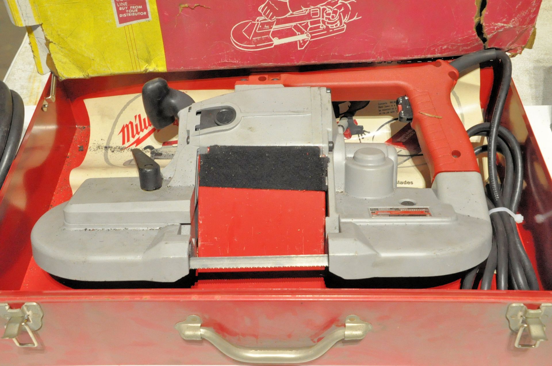 Milwaukee Cat. No. 6230, Hand Held Portable Electric Band Saw with Case - Image 2 of 3
