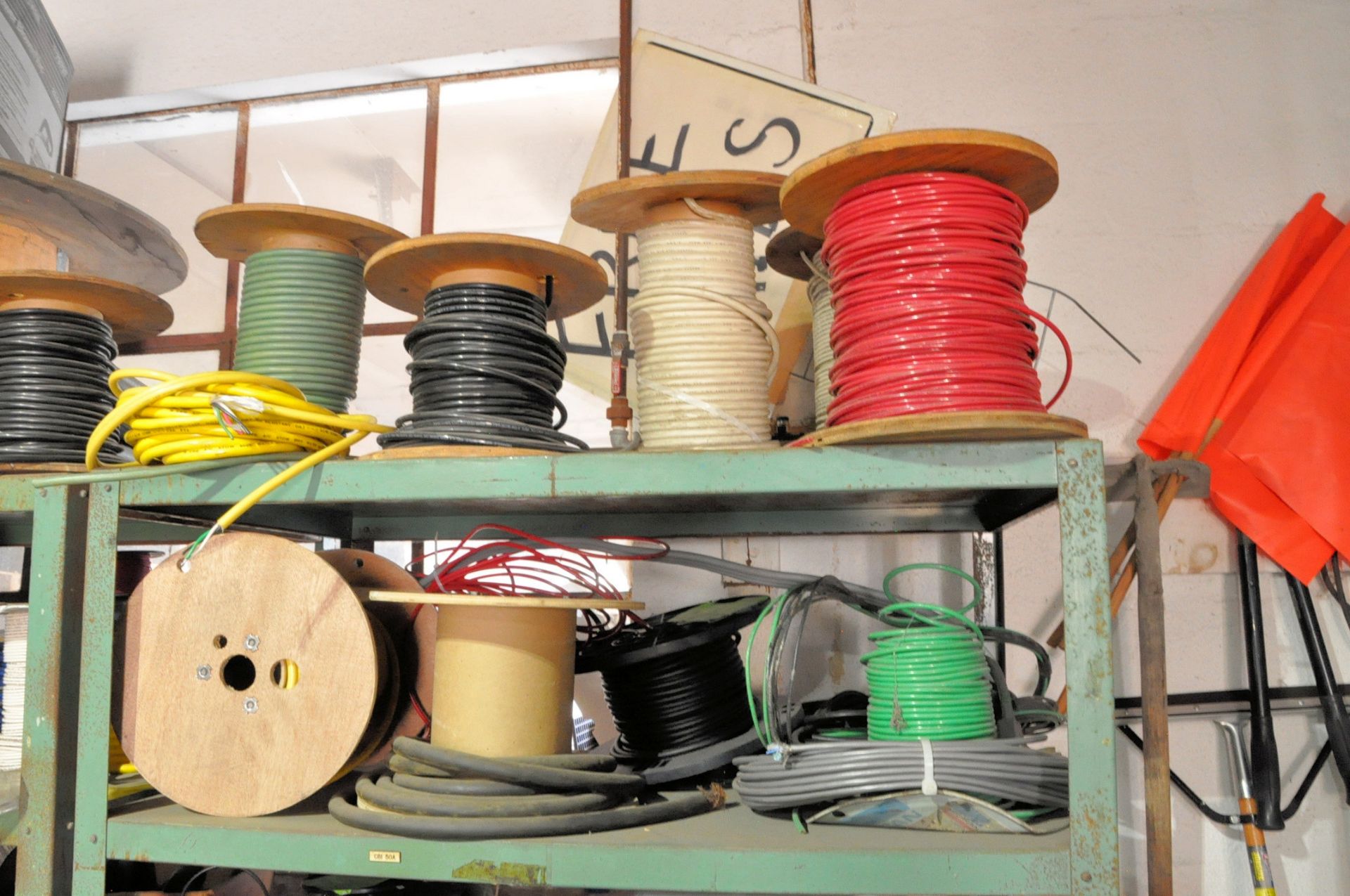 Lot-Various Spools of Wire and Tubing on (5) Shelves - Image 2 of 3