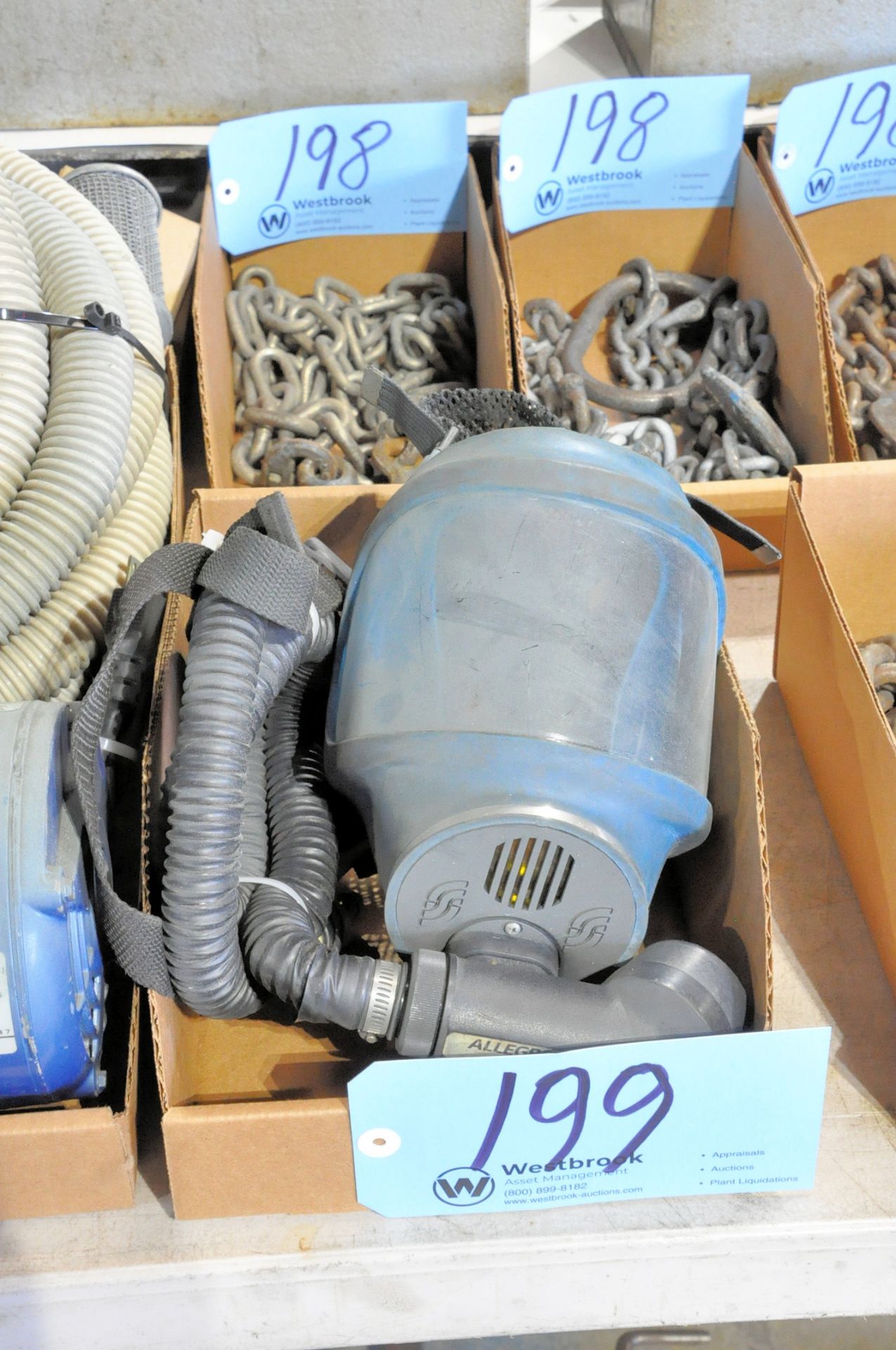 Gast Vacuum Pump with Hose and Respirator Mask with Filters in (3) Boxes - Image 2 of 4