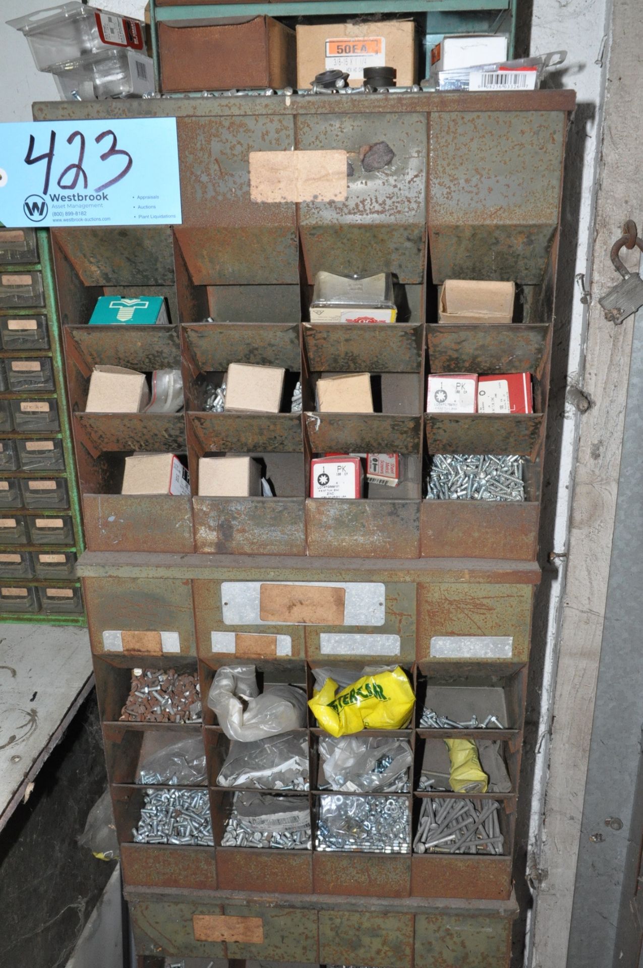 Lot-Bolts, Nuts, and Hardware in (5) Boxes, and (6) Organizer Cabinets - Image 3 of 5