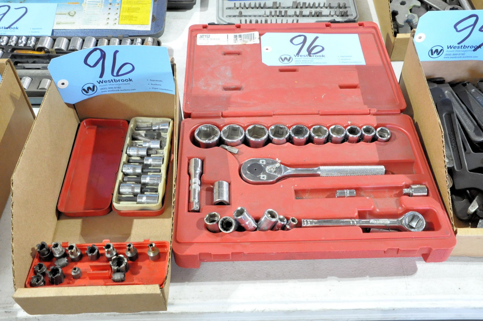 Lot-(2) Socket Set Kits and Sockets in (1) Box