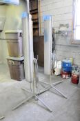 Lot-(2) Fluorescent Portable Vertical Work Lights