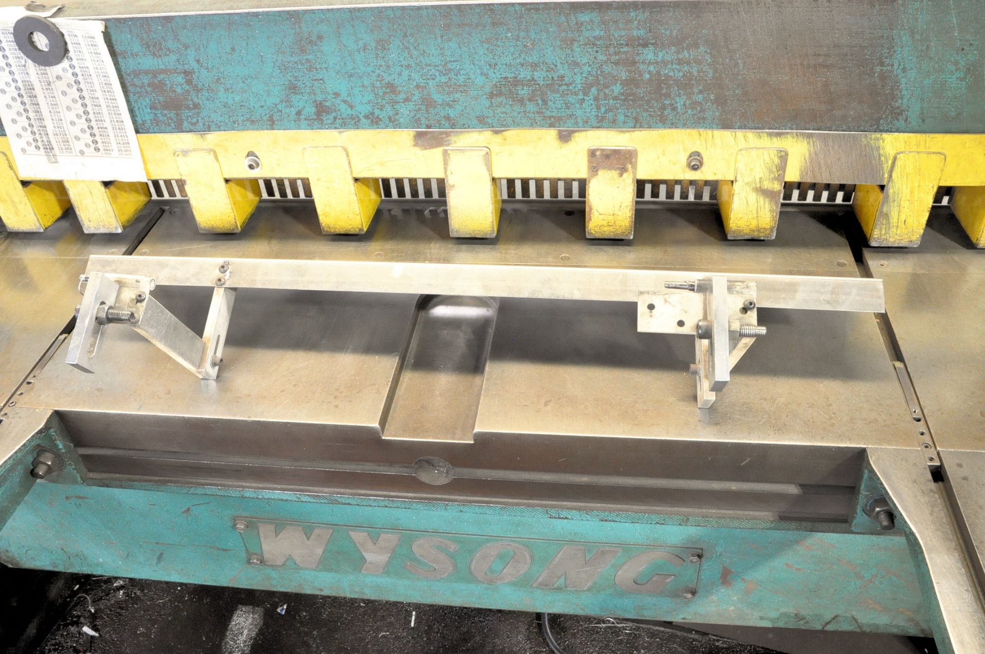 Wysong Model 772, 72" x 3/16" Capacity Power Squaring Shear, 24" Front Operated Powered Backgauge - Image 5 of 13