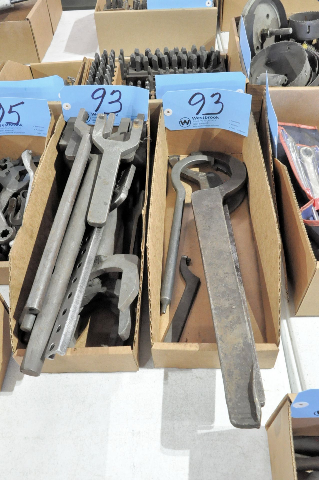 Lot-Spanner Wrenches and Machine Wrenches in (2) Boxes