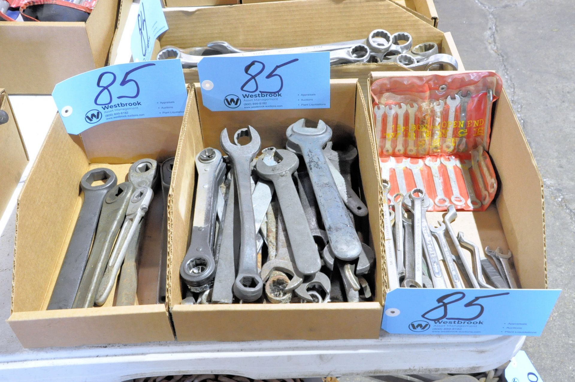 Lot-Various Wrenches in (3) Boxes