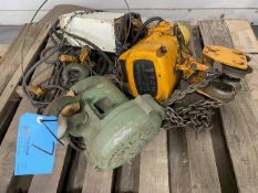 Kito Mfg. 1-Ton Powered Chain Fall & Otlio Lite 2-Ton Manual Chain Fall