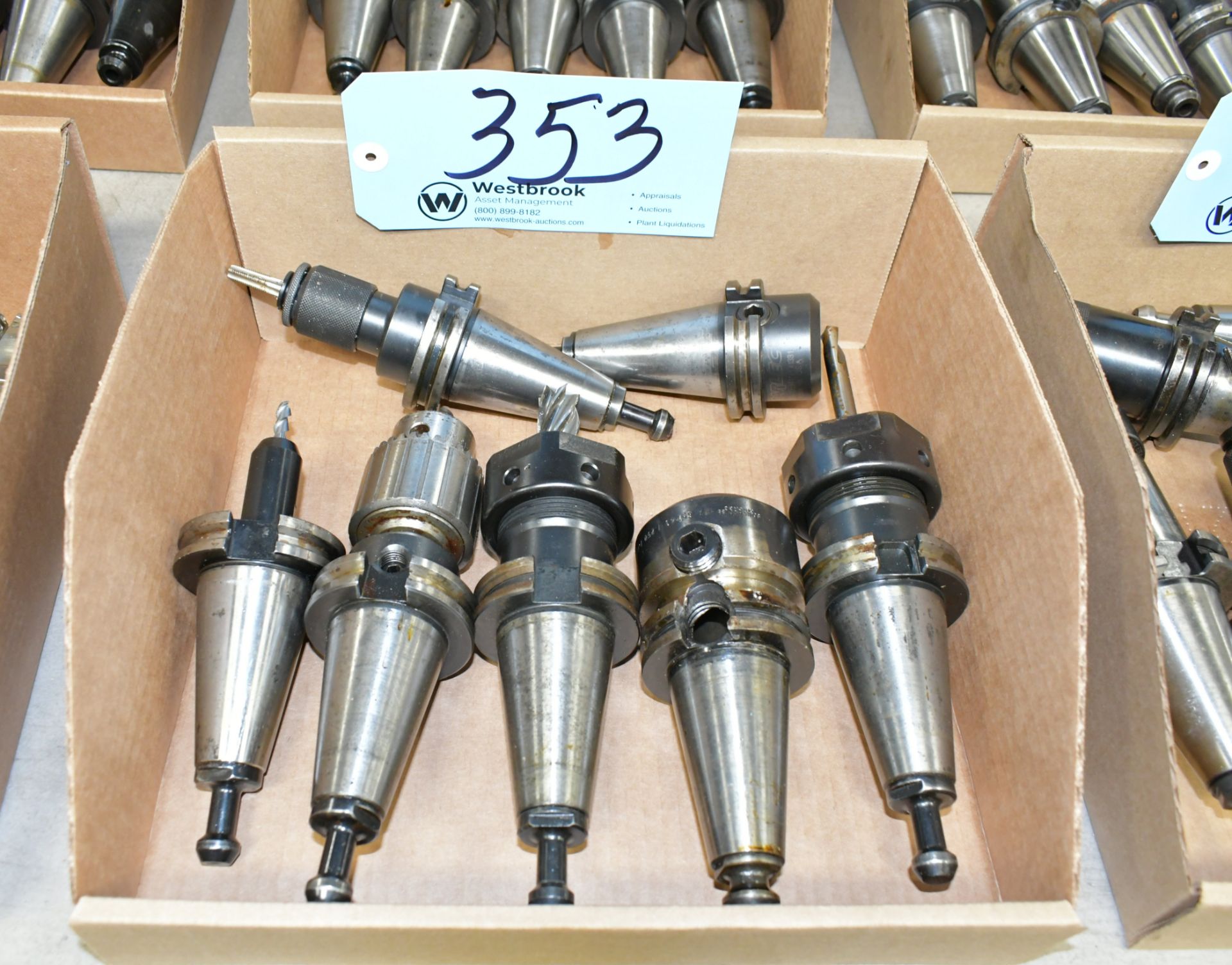 Lot-(7) CAT40 Taper Tool Holders in (1) Box