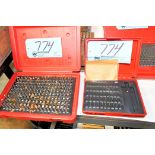 Lot-(3) .011 - .060, and (1) .061 - .250 Pin Gage Sets