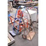 Lot-(1) 4-Wheel Barrel Cart, (1) 2-Wheel Hand Cart, (1) 2-Wheel Tank Cart, and (1) Waste Can Dolly