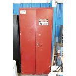 Lot-(1) 2-Door Storage Cabinet with Contents