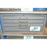 Huot 4-Drawer Drill Index Cabinet with Drills Contents