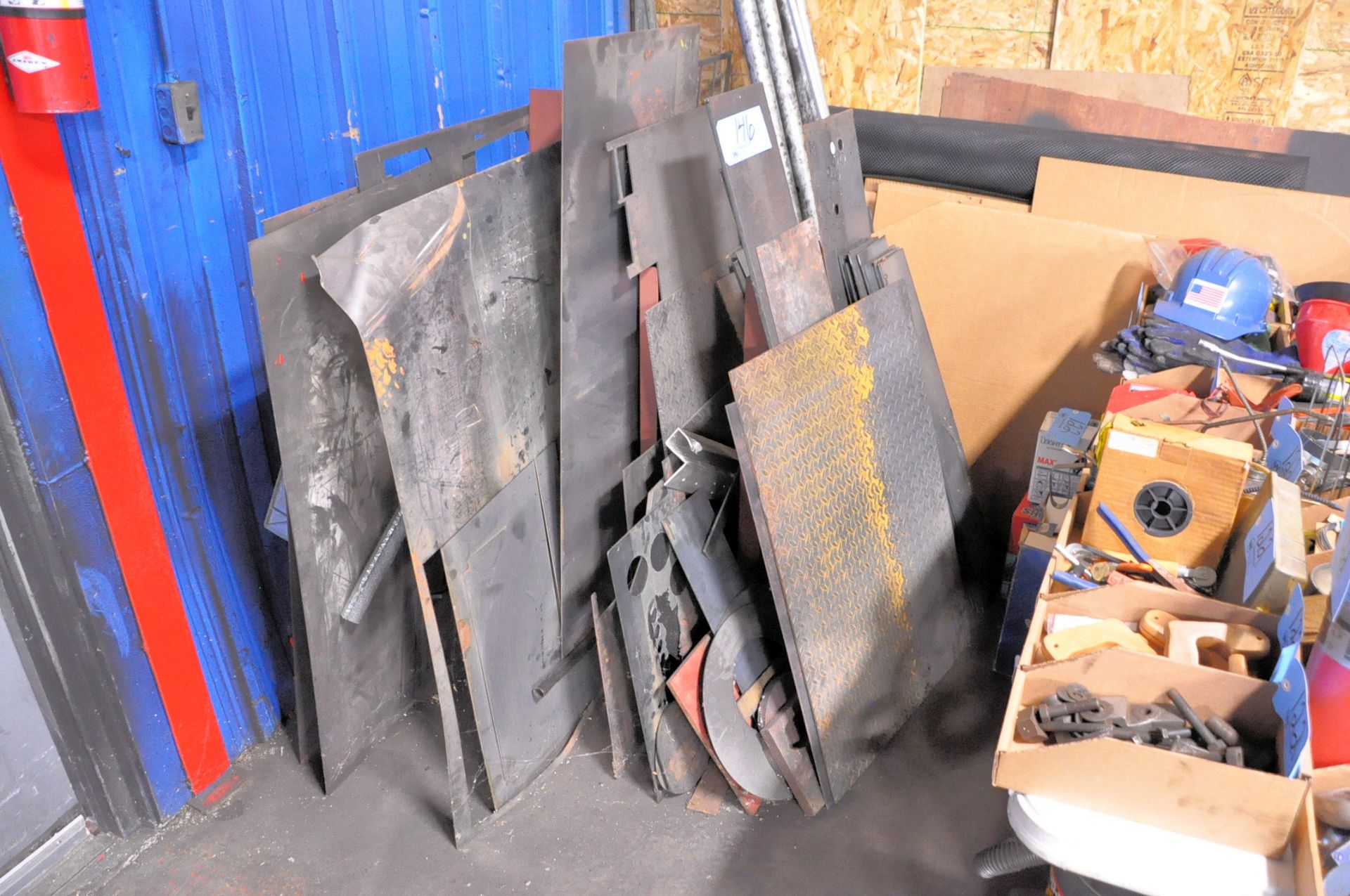 Lot-Various Alloy Sheet Metal Stock Cutoffs with (1) Rack - Image 2 of 2