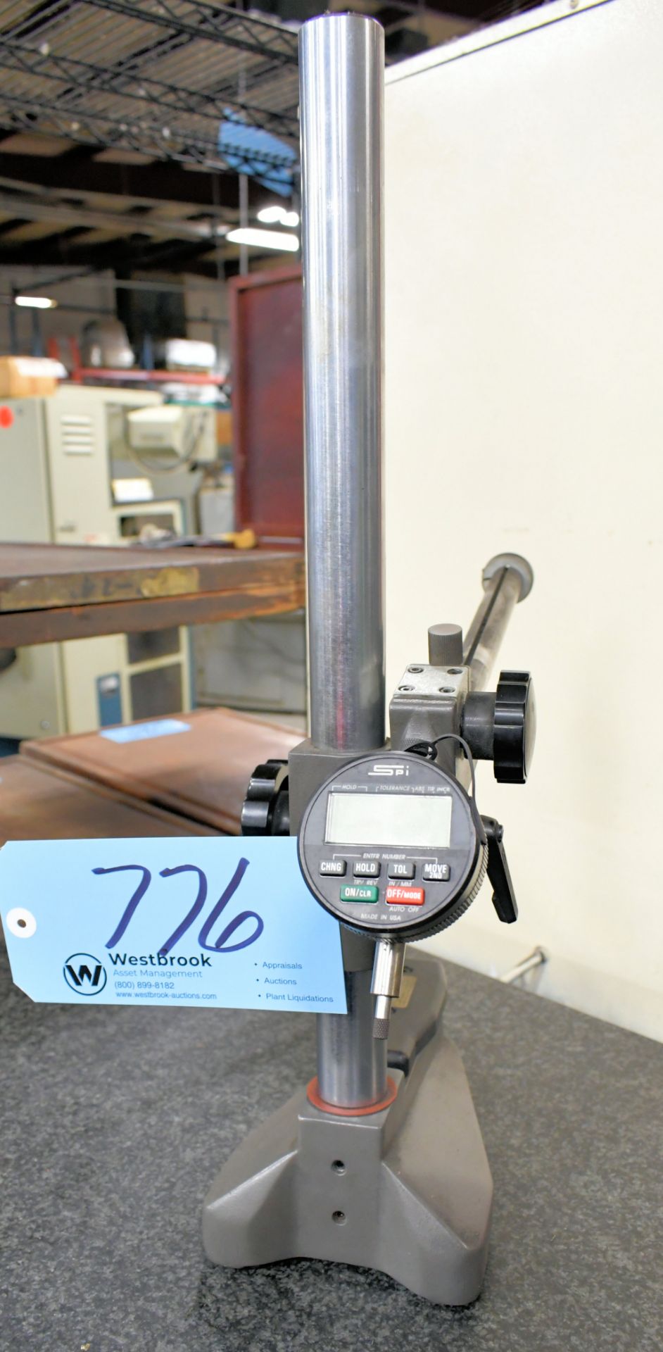 SPI Digital Force Indicator Gage with Stand, (Granite Plate Not Included)
