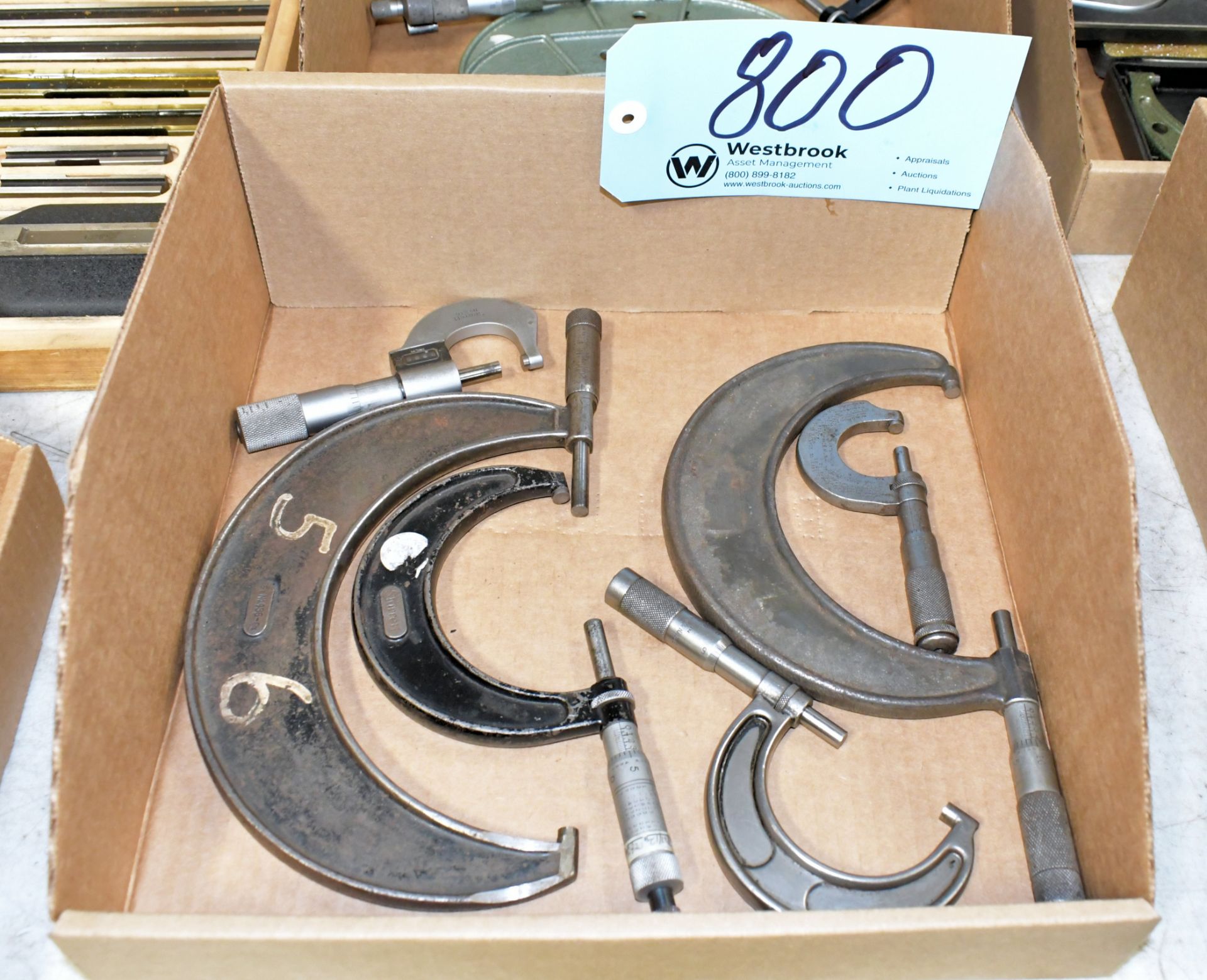 Lot-Various Outside Micrometers in (3) Boxes