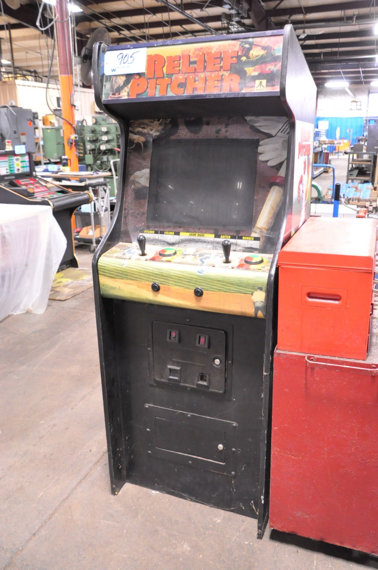 Atari Relief Pitcher Video Arcade Game