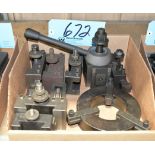 Lot-(1) Tool Post, (1) Steady Rest, and (6) Various Tool Holders in (1) Box