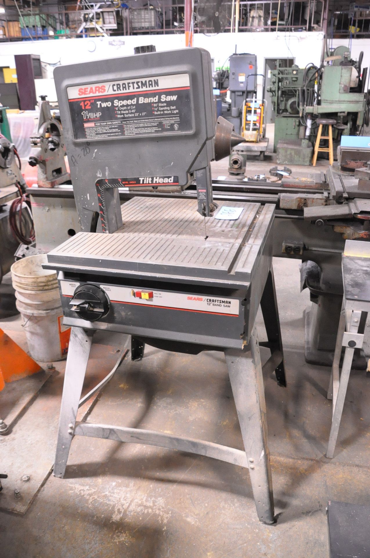 Sears Craftsman 12" 2-Speed Vertical Contour Wood Cutting Band Saw