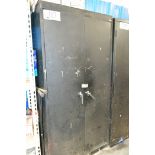 Lot-(1) 2-Door Storage Cabinet with Contents