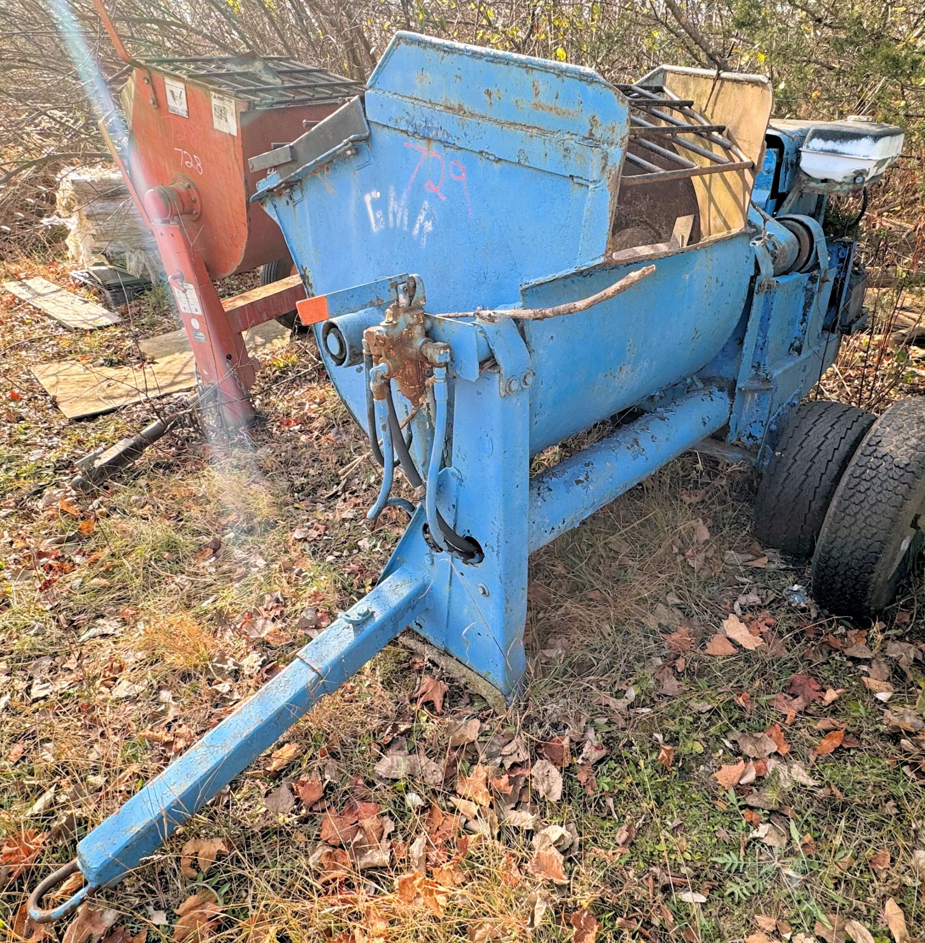 Anchor Gas Powered Hydraulic Self Dumping Mixer.