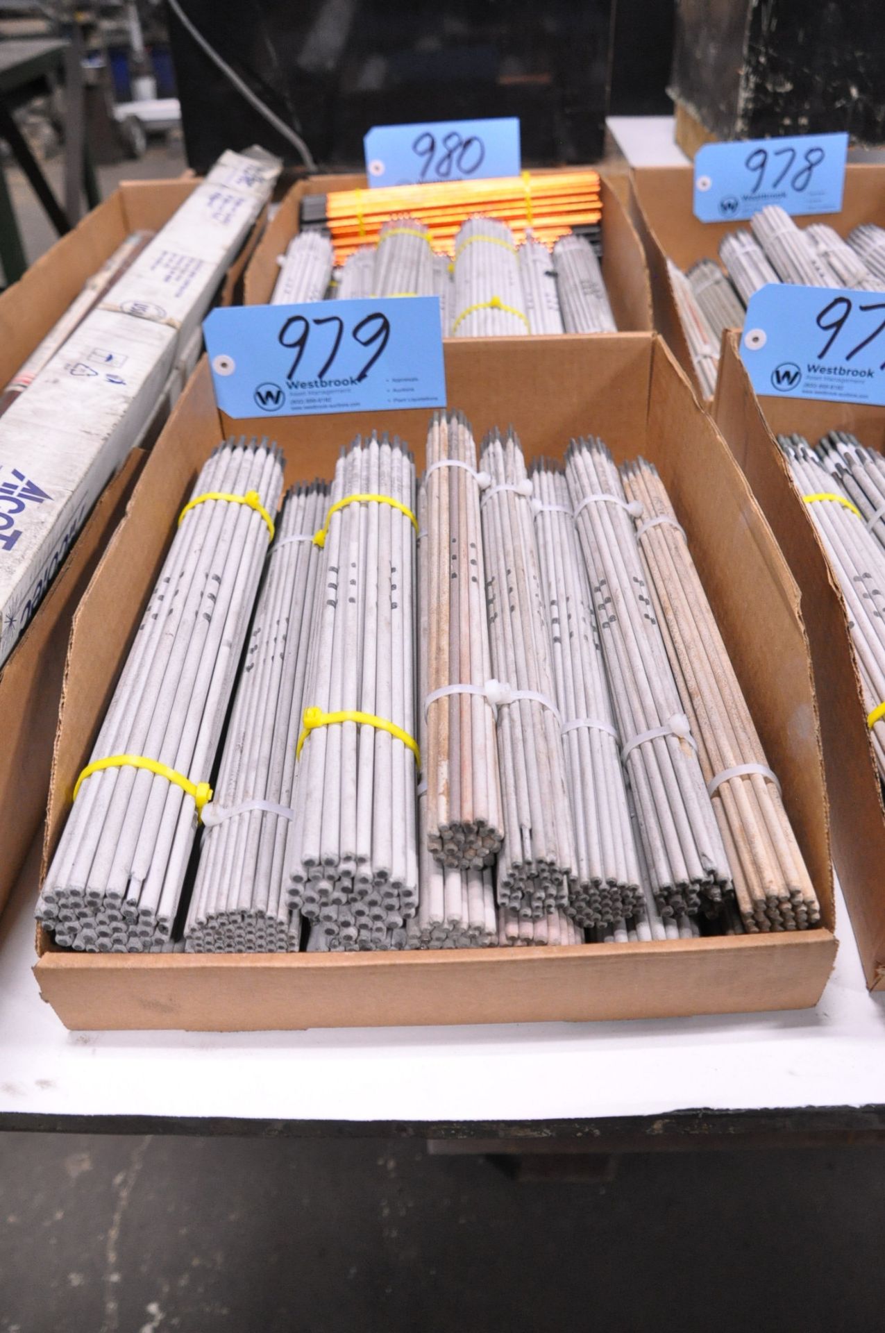 Lot-Various 14" Stick Welding Rods in (1) Box