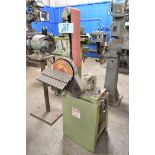 Central Machinery Combination 6" Belt x 9" Disk Vertical Sander, 1-PH, with Stand