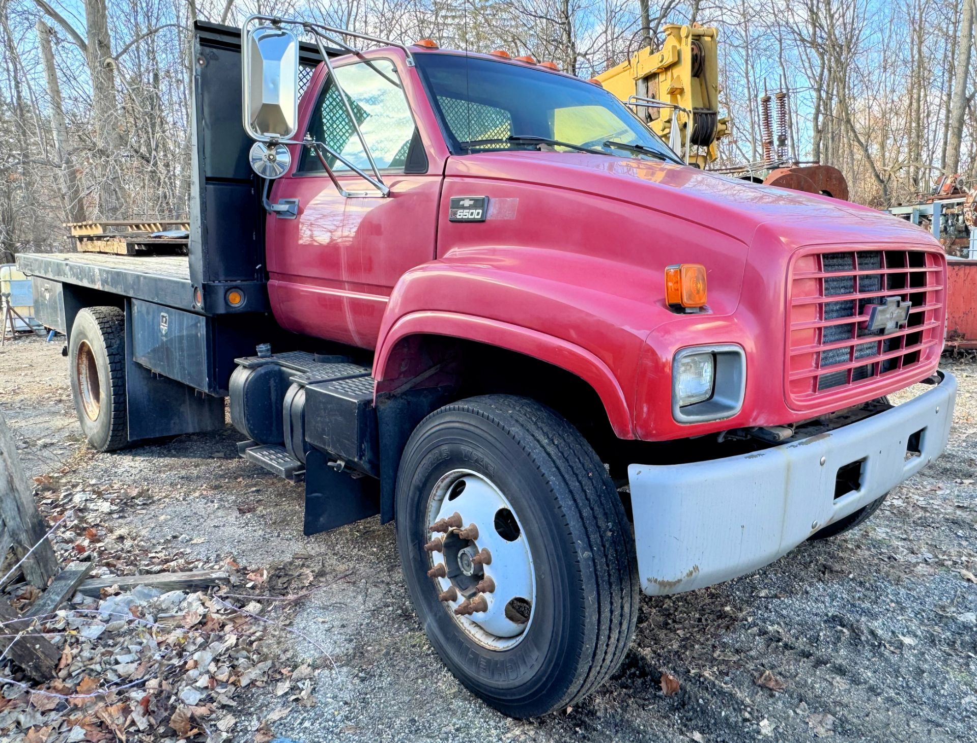 Chevrolet C6500 Flat Bed Truck, 8' x 14' Bed, Single Axle Dual Wheeled