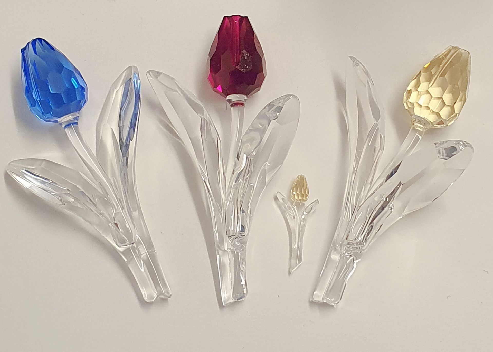 Swavorski crystal flower figurines