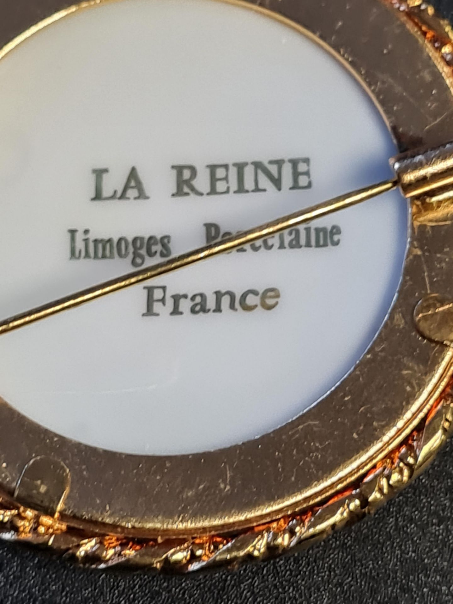 Vintage French Limges Broach - Image 2 of 2