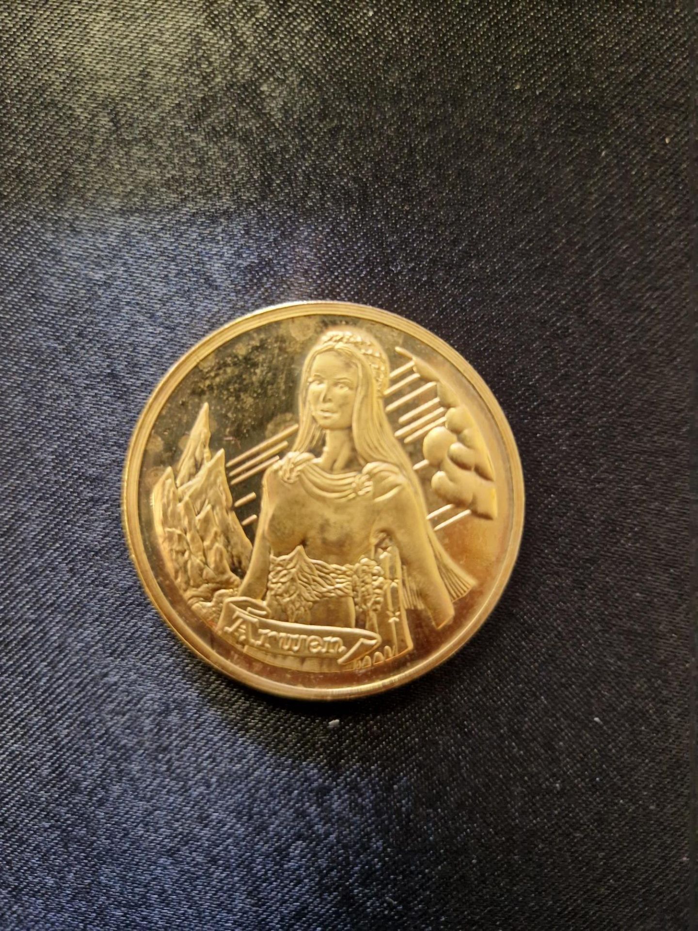 Lord Of The Rings 24K Gold Plated Collectors Coin