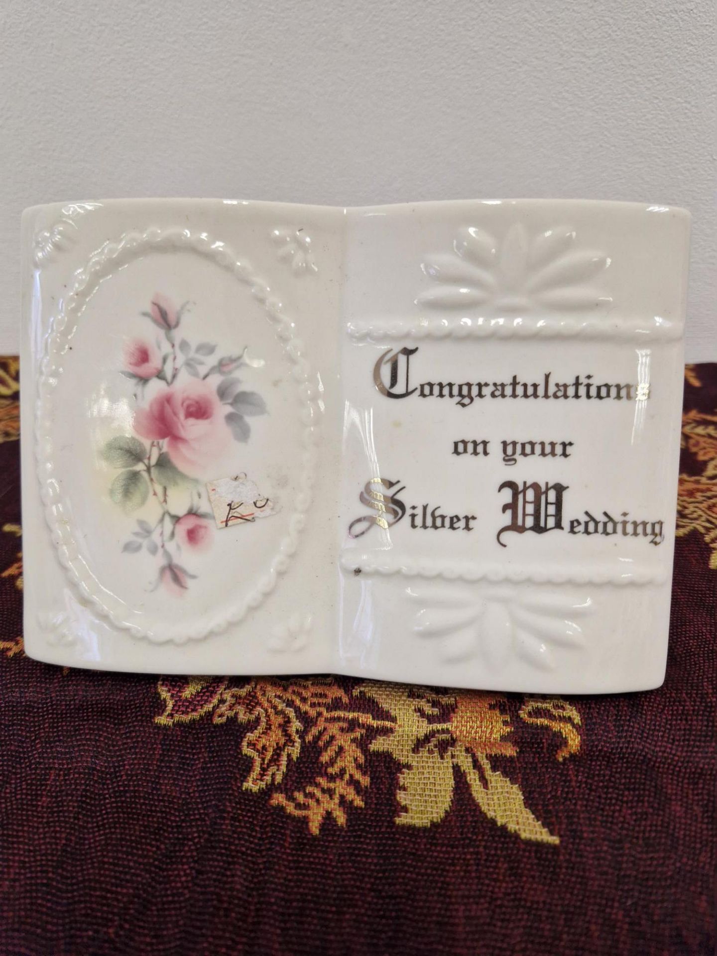 Congratulations on your silver wedding piece