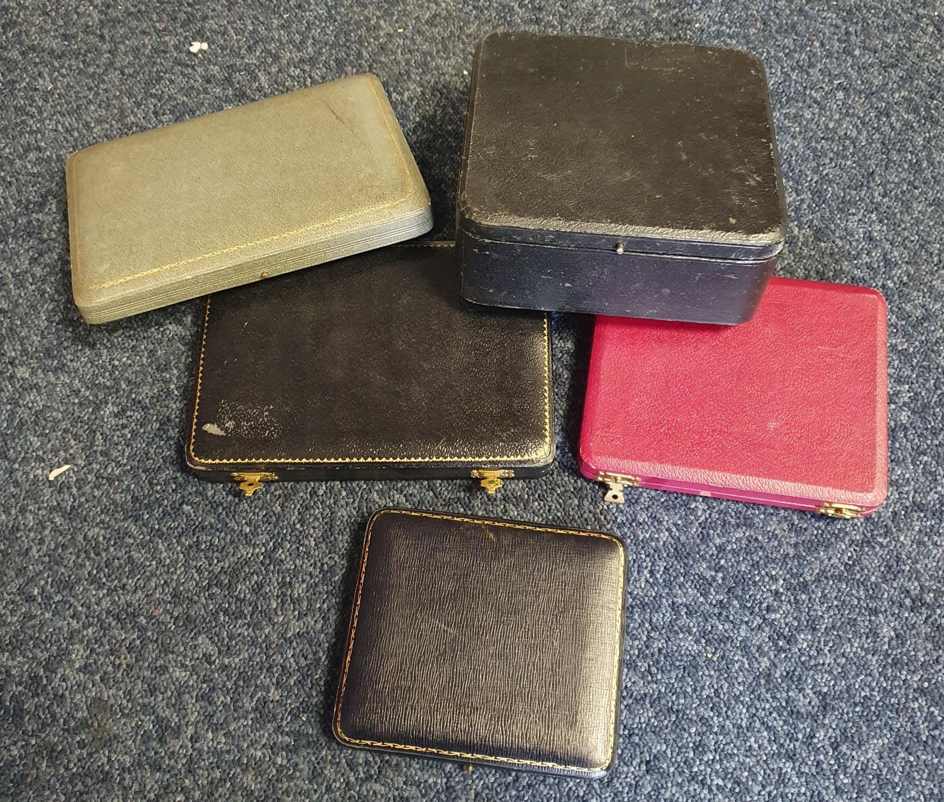 Joblot of vintage storage cases