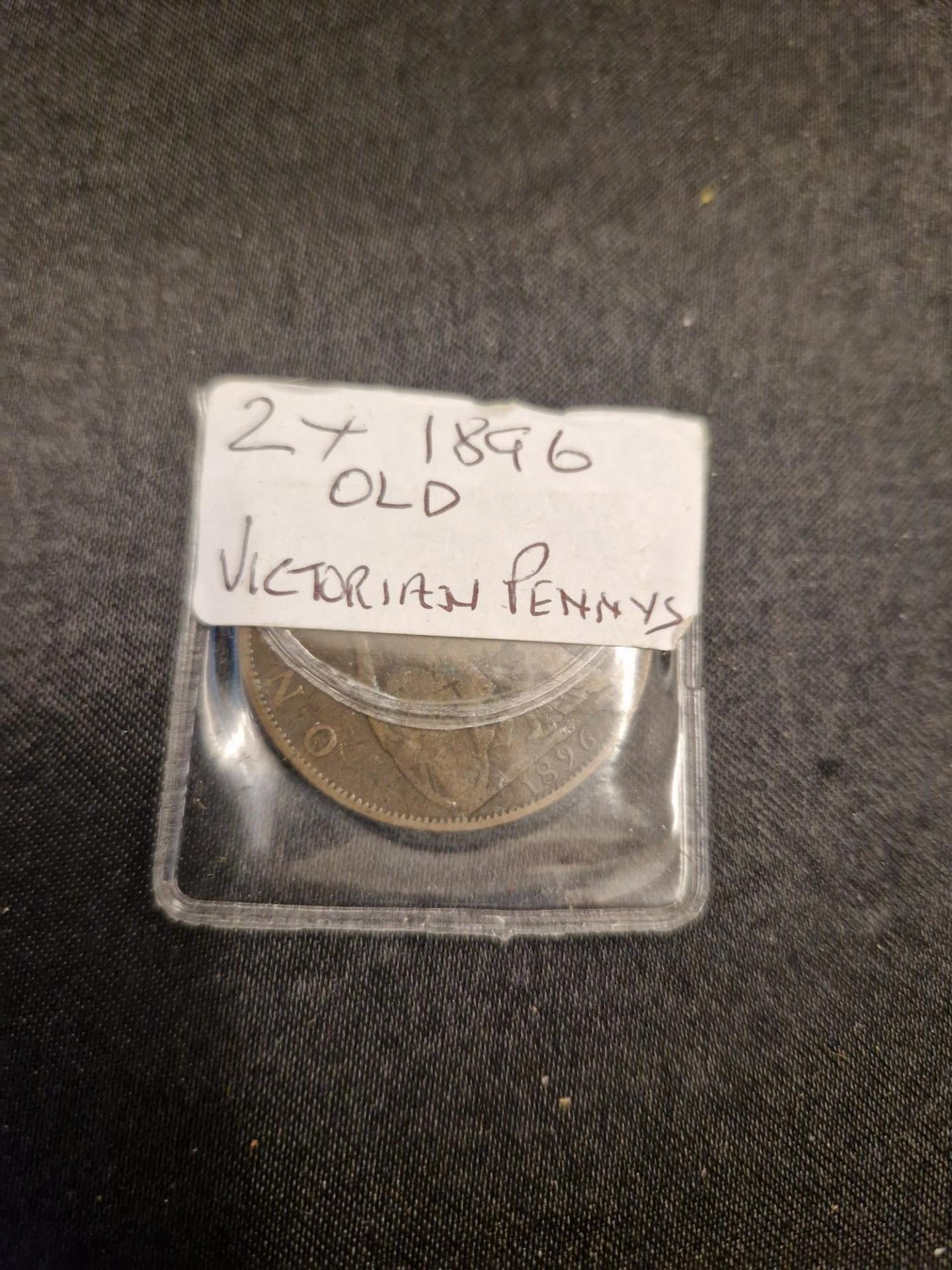 2 x 1896 victorian pennys