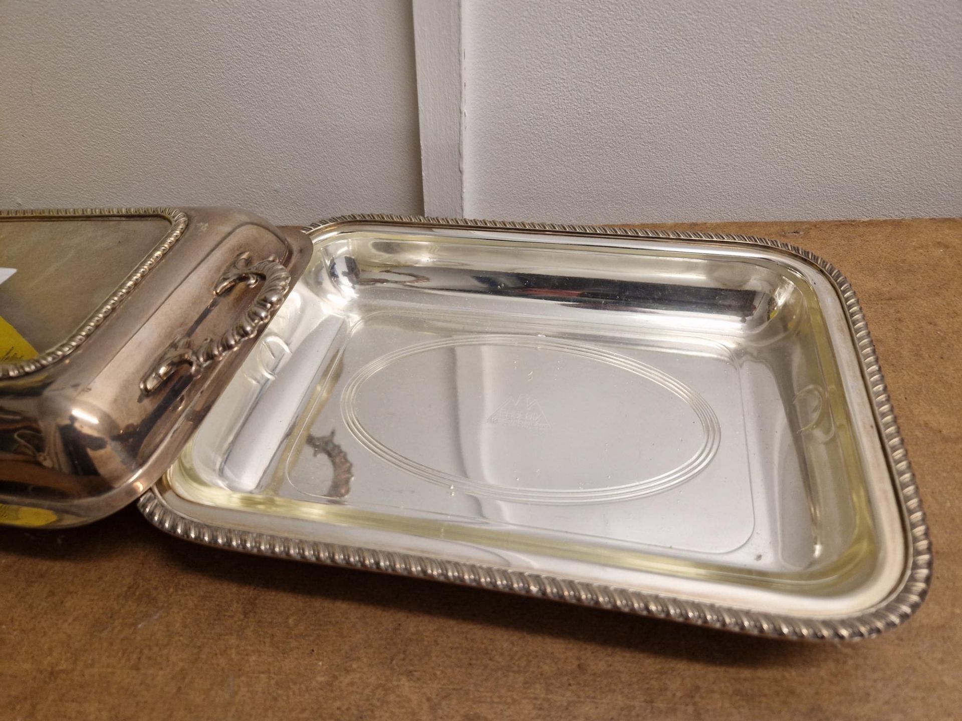 vintage Silver Plated tray - Image 2 of 2