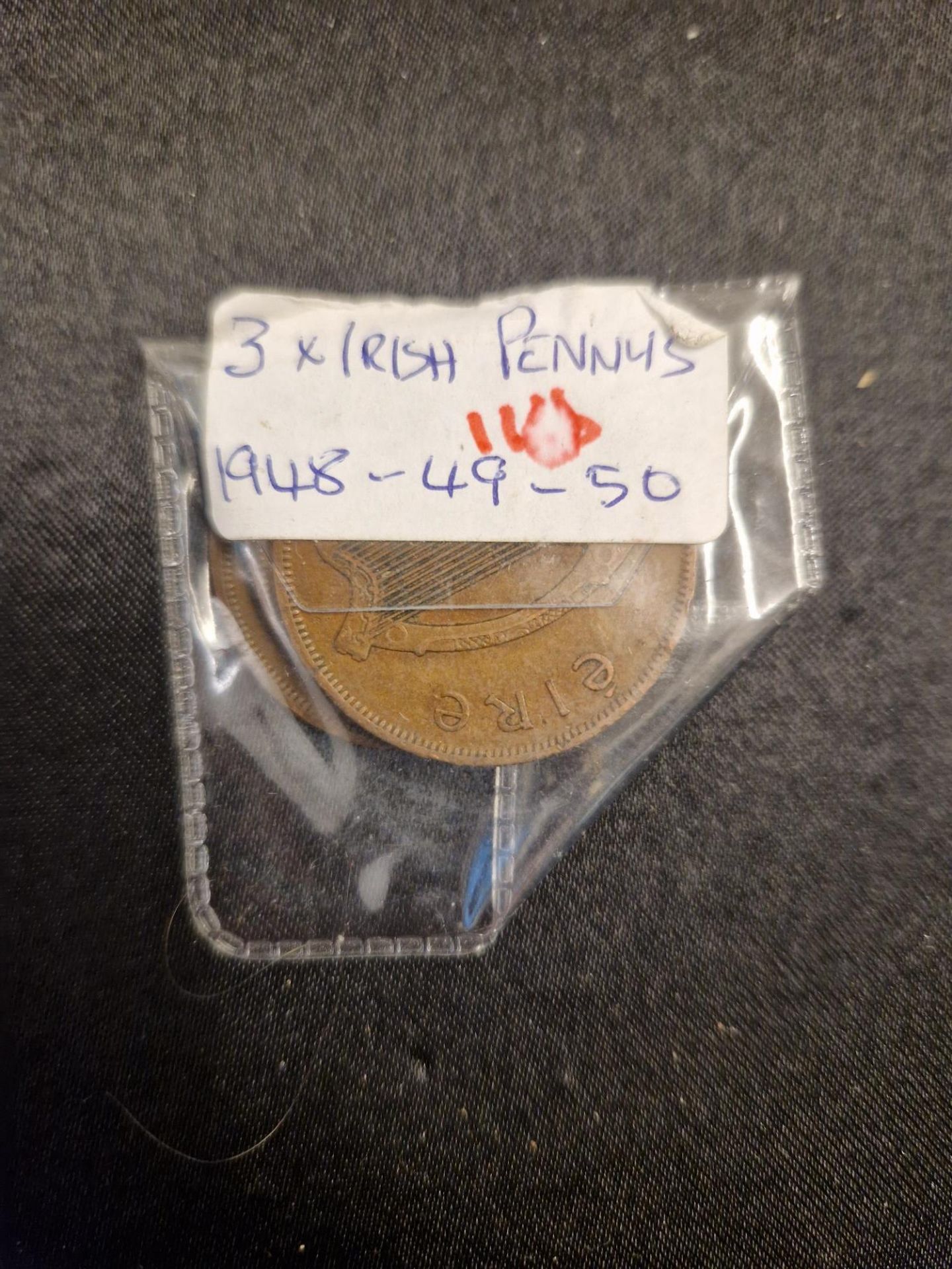 3 x irish pennys 1948 - 49 - 50