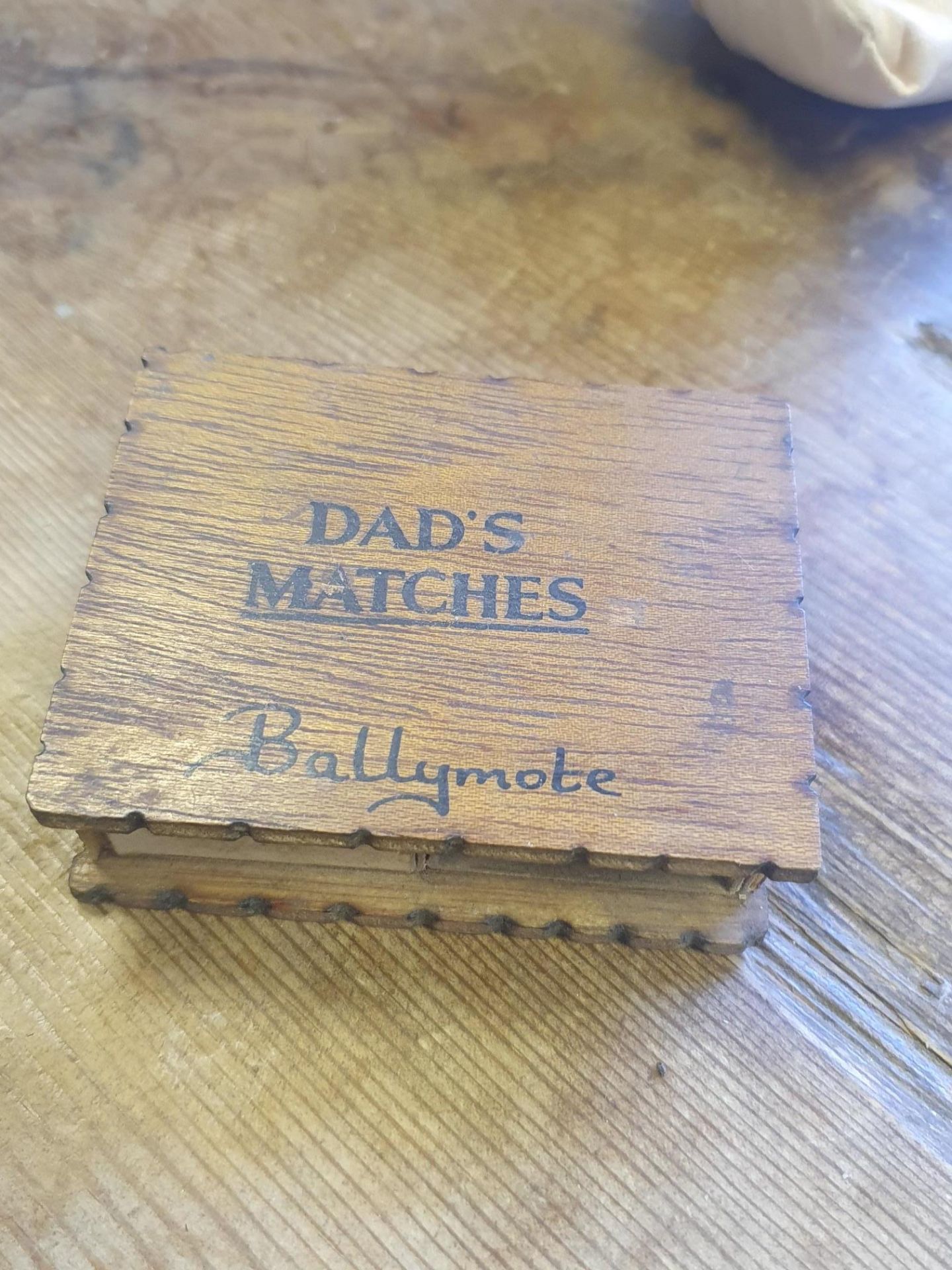 Wooden Dads Matches Storage Box