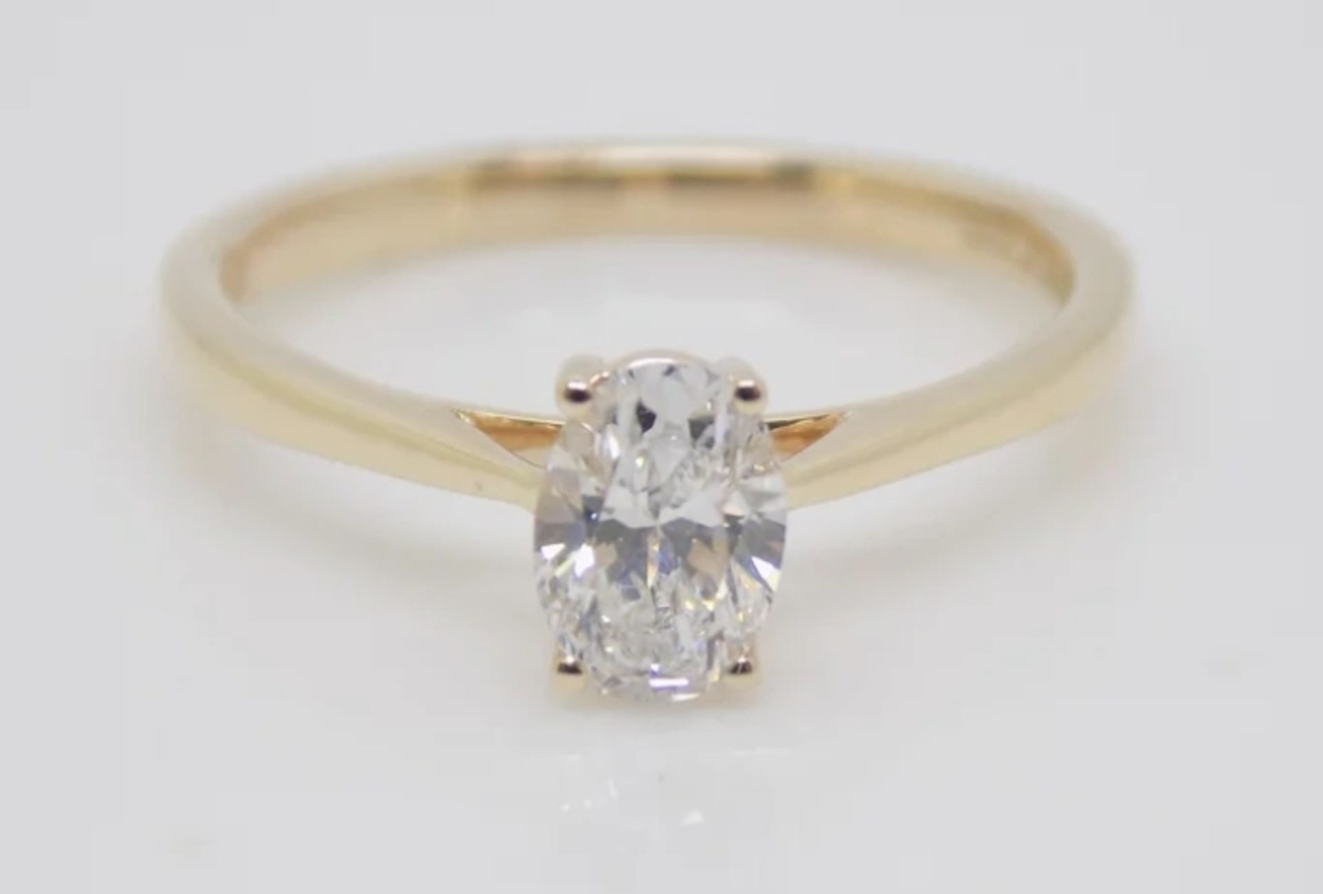 9ct gold 0.50ct solitaire ring