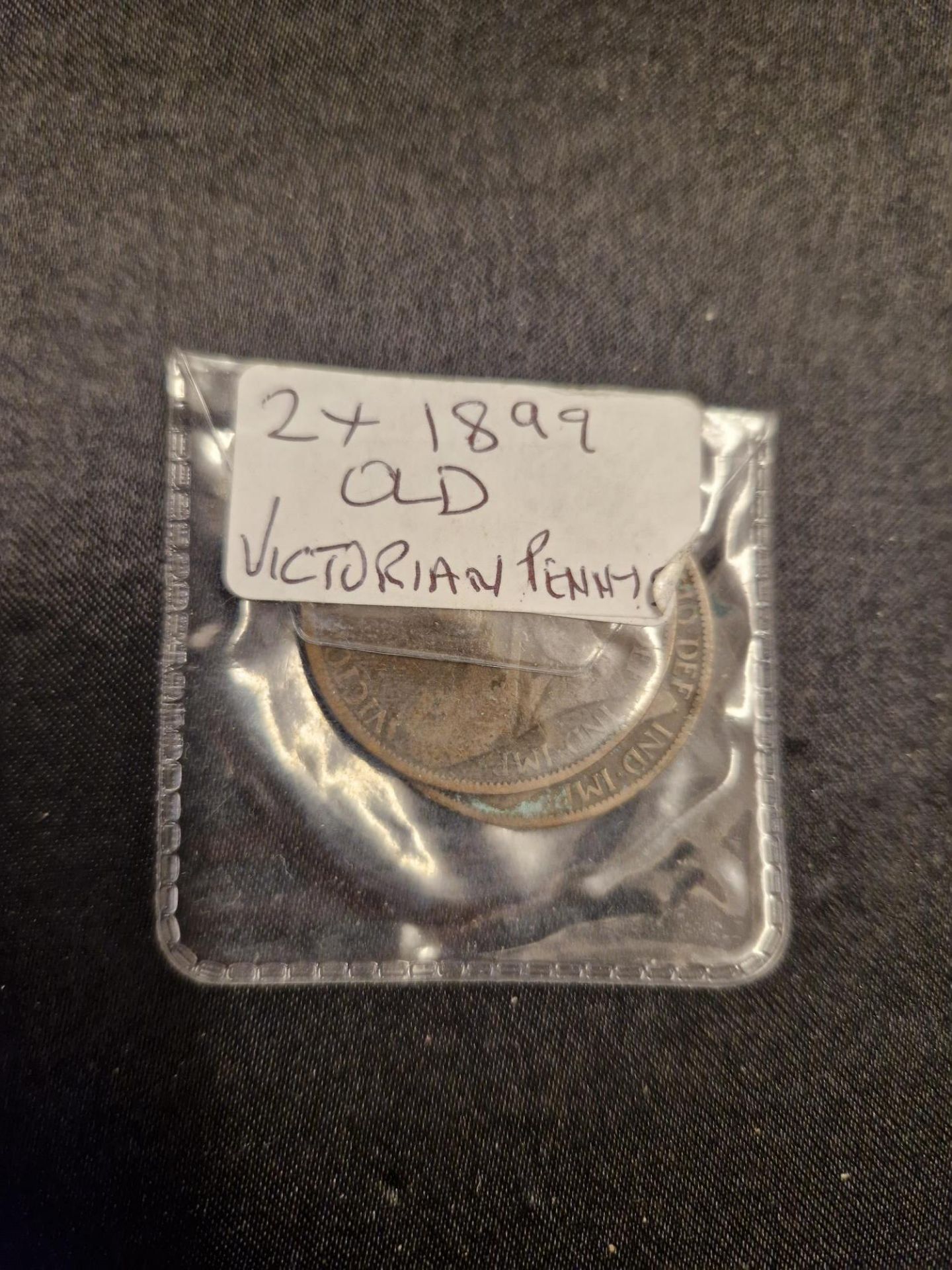 2x 1899 victorian pennys
