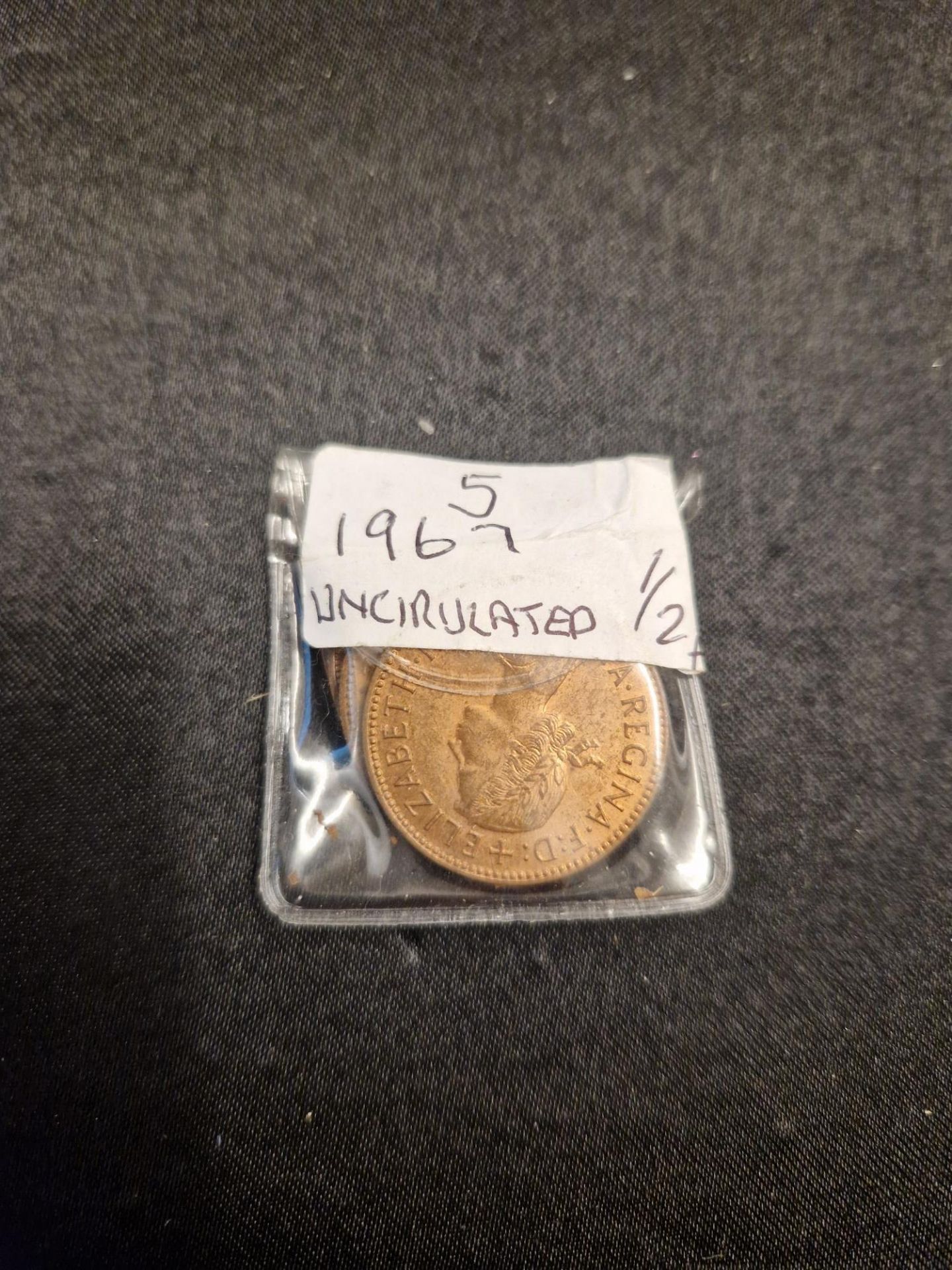 5 1967 uncirculated 1/2