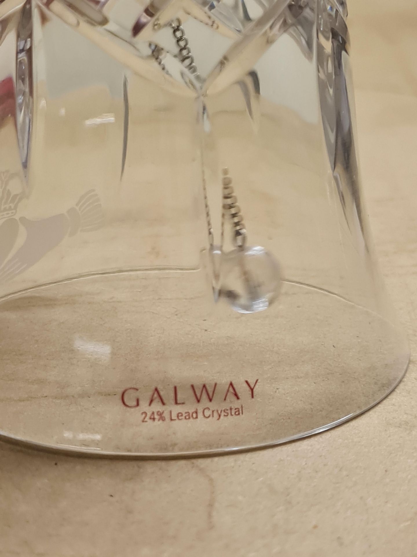 Galway Crystal Bell - Image 2 of 2