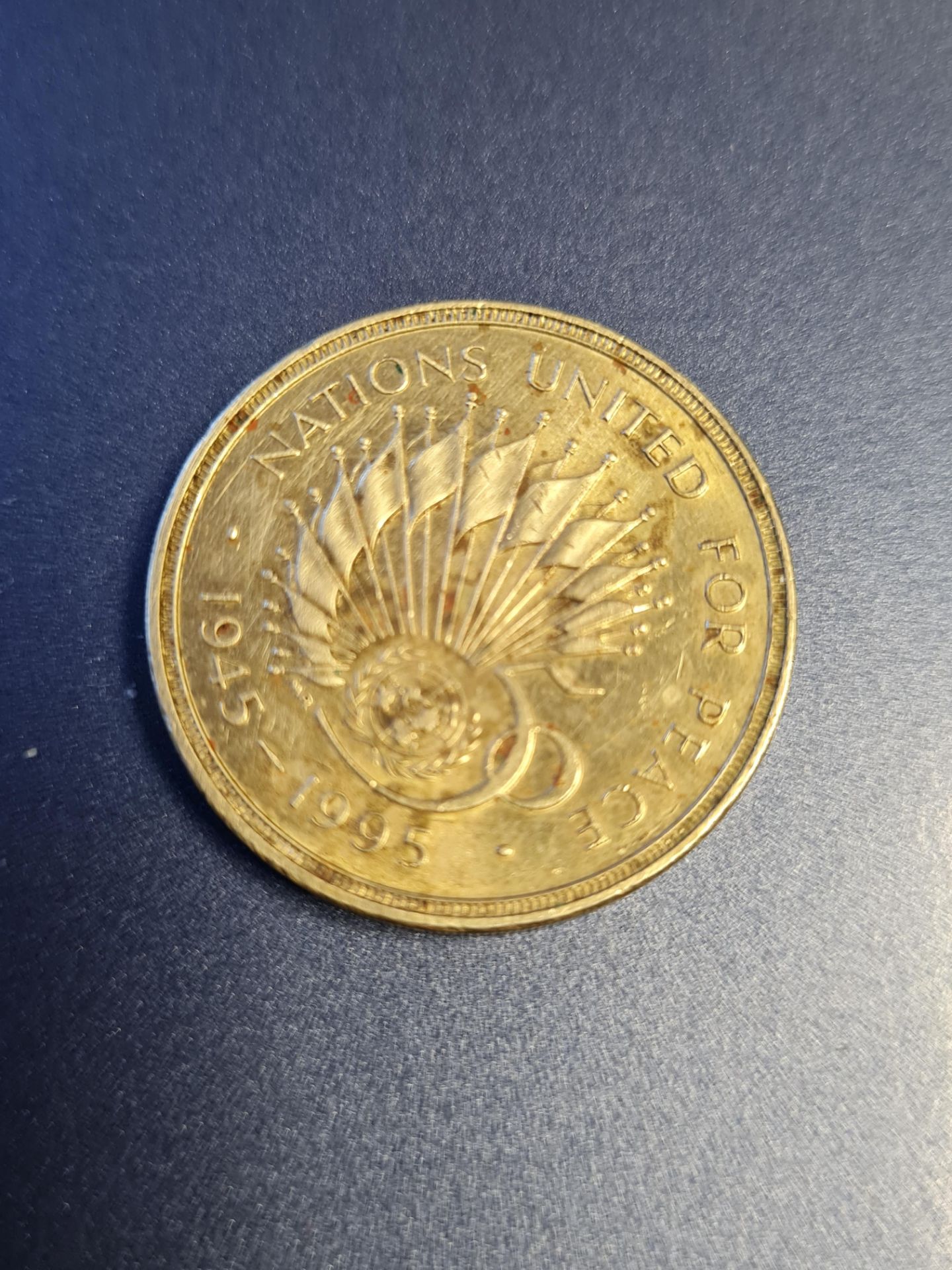 United Nations old £2 coin