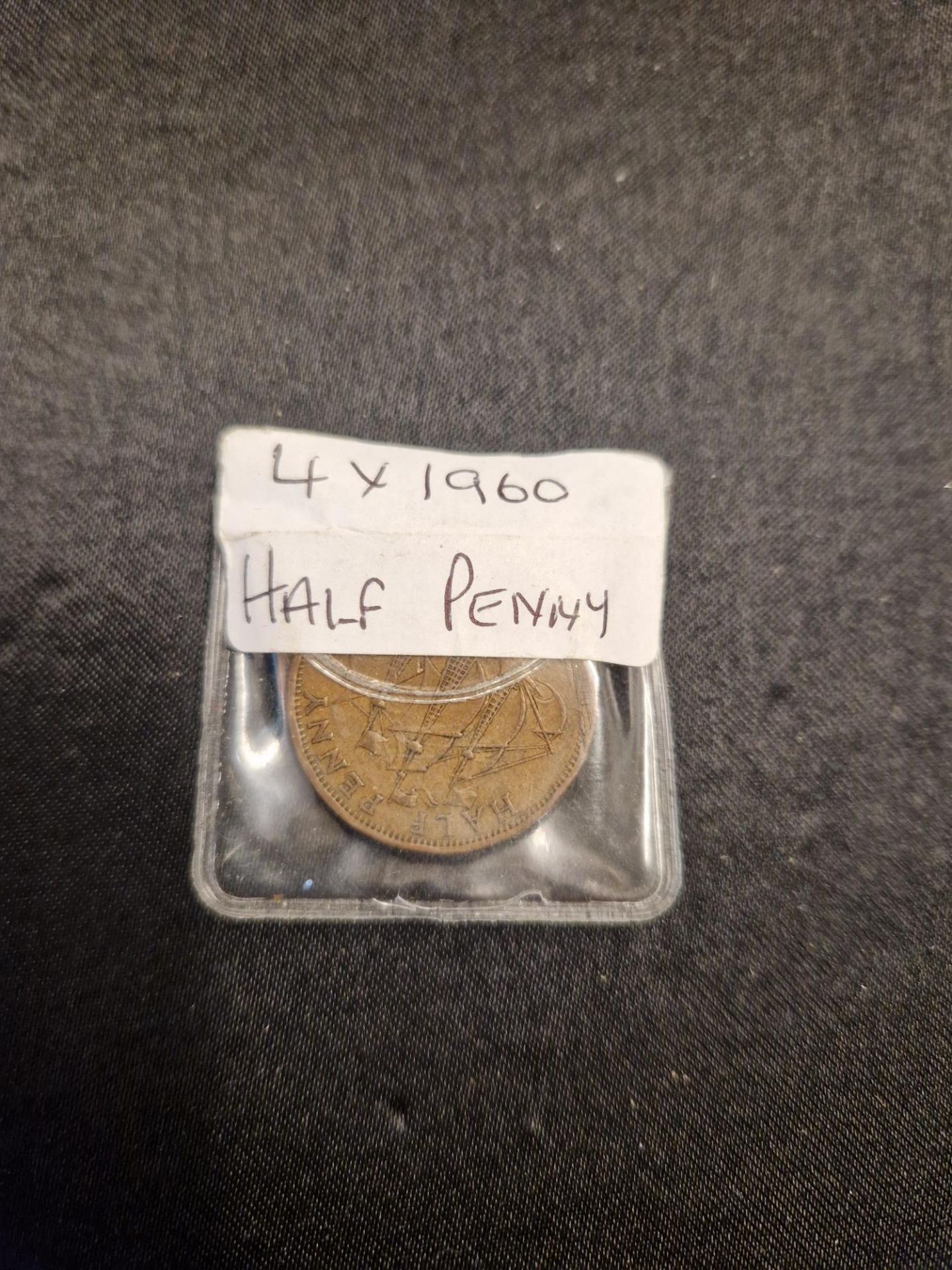 4 x 1960 half penny