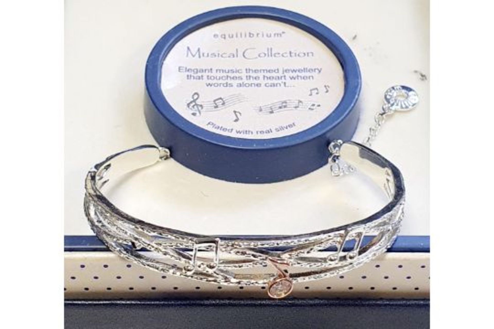 Beautiful Equilibrium Musical collection Bracelet PLated with real silver-boxed
