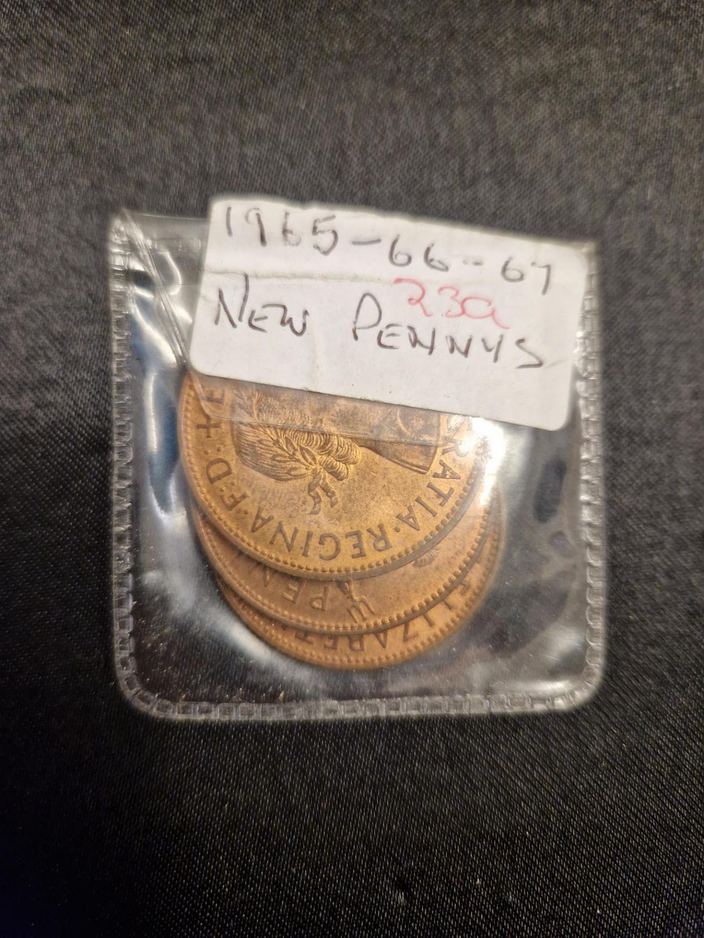 1965 - 66 - 67 new pennys