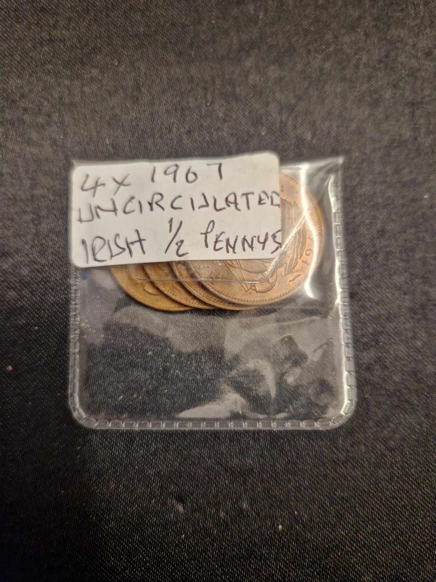 4 x 1967 irish 1/2 pennys