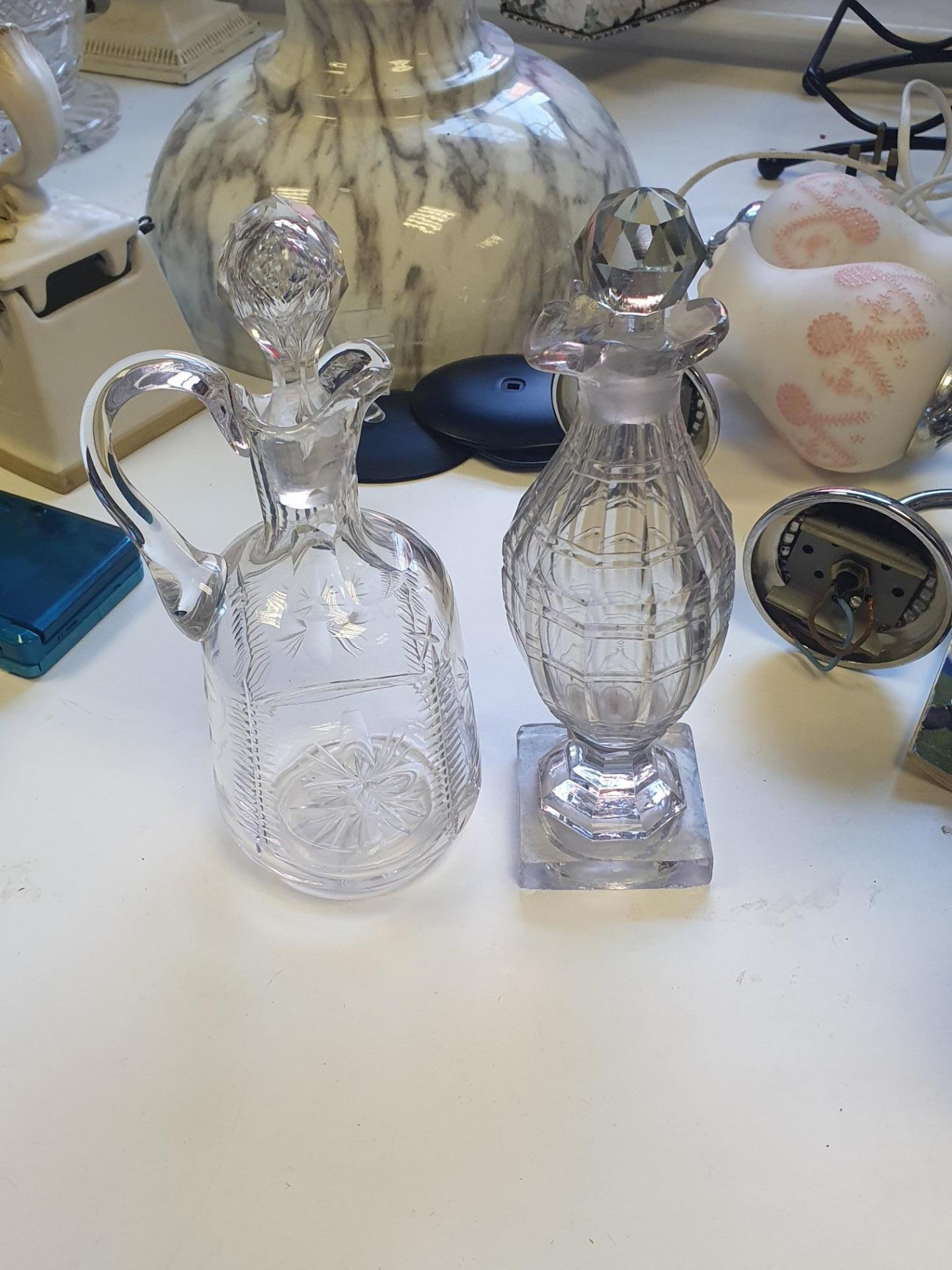 x2 vintage glass pieces