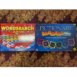 2 board games - Wordsearch & Pictionary