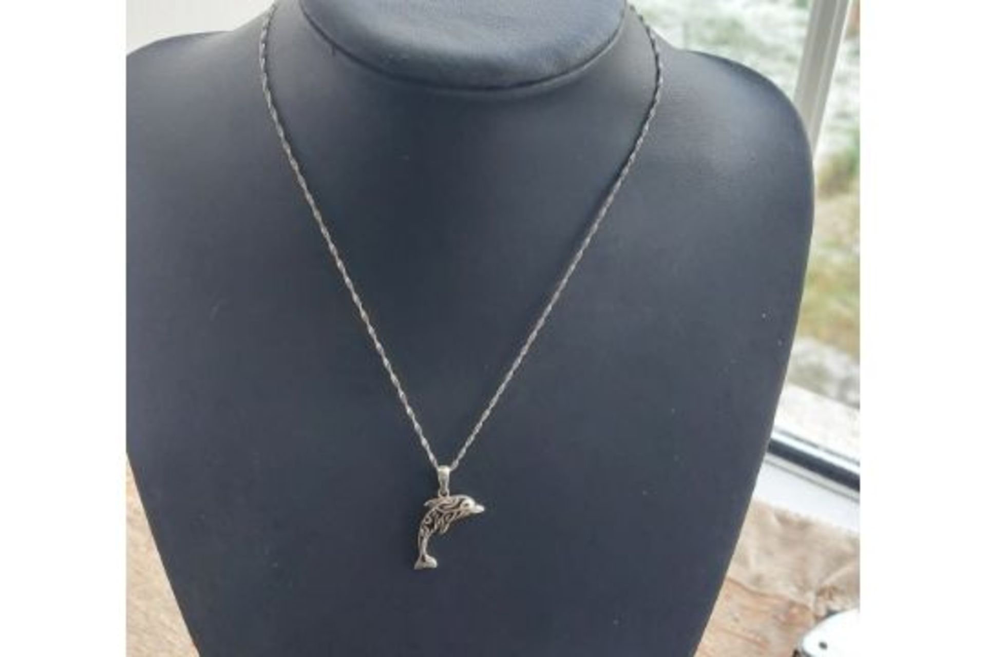 Sterling Silver Dolphin pendant and chain