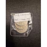 3x2 shillings 1965 - 66 - 67