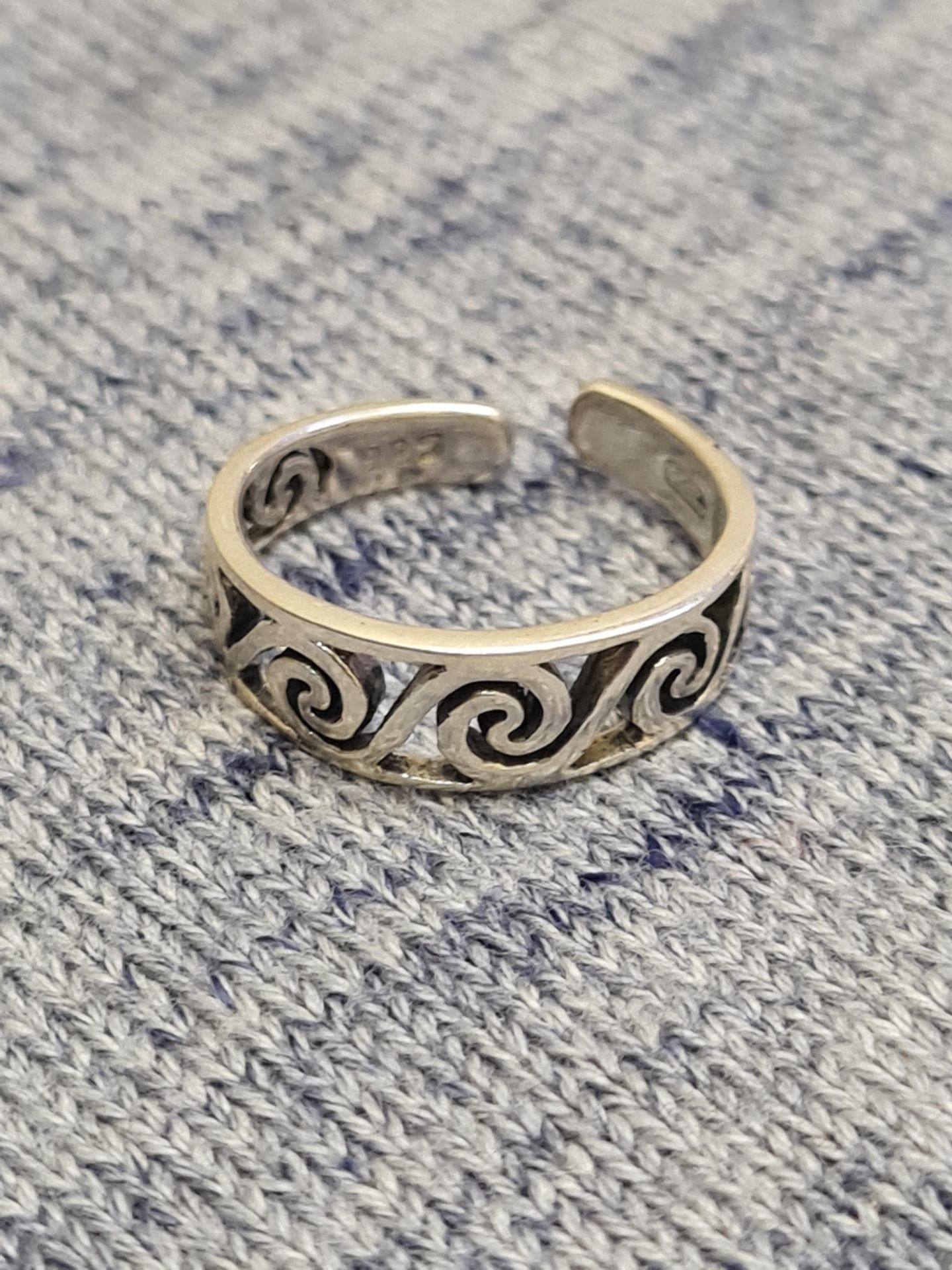 sterling silver toe ring